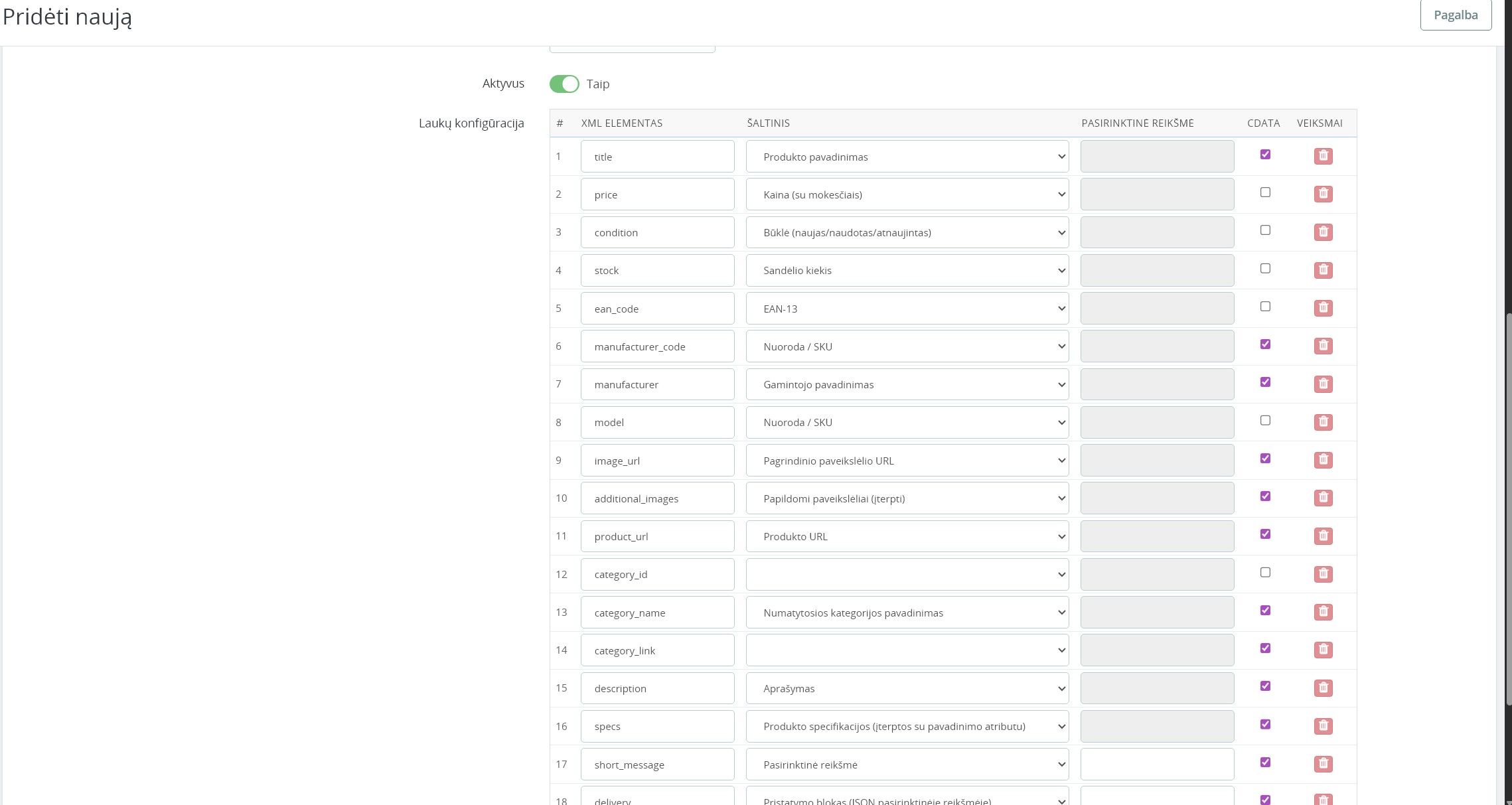 TrackMart modulis — ekranas 3